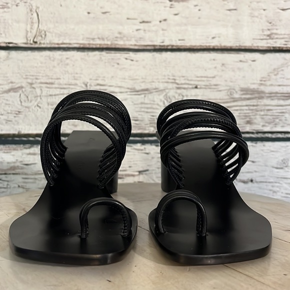 Ammonde Atelier New Alessandra block heel black sandals size 8 - Picture 4 of 12